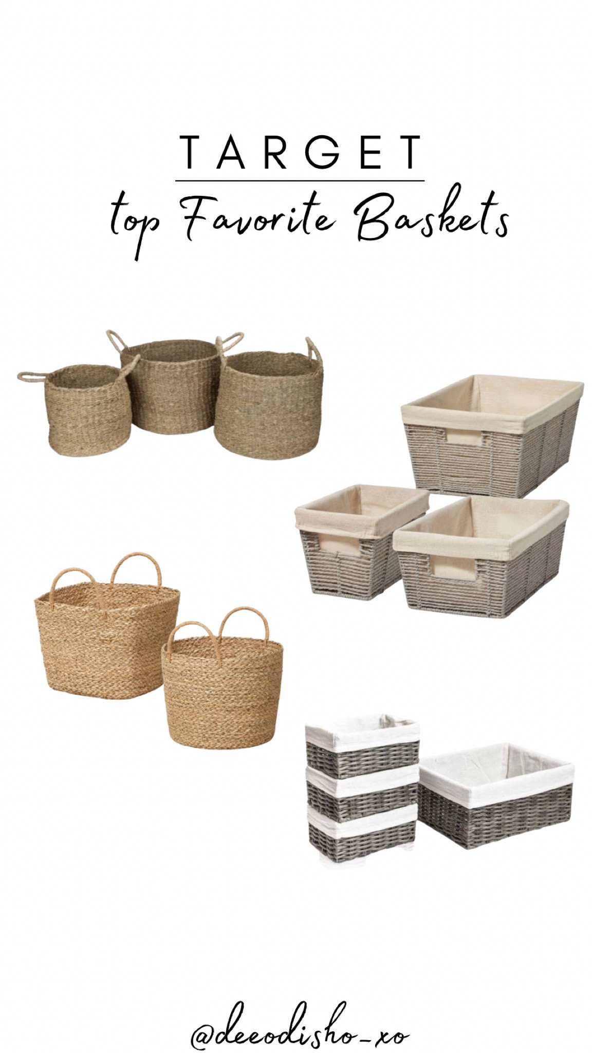 Target - Favorite Baskets for organization!

#target #targethome #home #baskets #organizationbaskets #organization #storagebaskets #basketset #homedecor #homebaskets #outdoorbaskets #indoorbaskets #plantbaskets #roombaskets #targetbaskets #targetsale #basketsale #topseller

#LTKHoliday #LTKsalealert #LTKhome