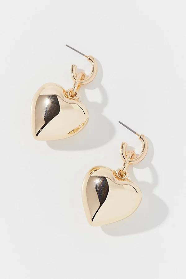 Cassia Heart Drop Earring | Urban Outfitters (US and RoW)