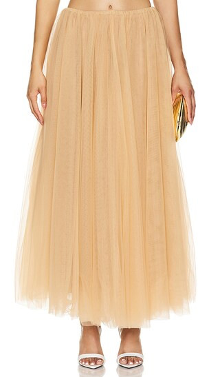 Evelyn Skirt in Tan | Revolve Clothing (Global)