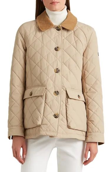 Lauren Ralph Lauren Quilted Patch Pocket Jacket (Regular & Plus Size) | Nordstrom