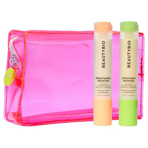 BeautyBio AM & PM Booster Set with Bag | HSN