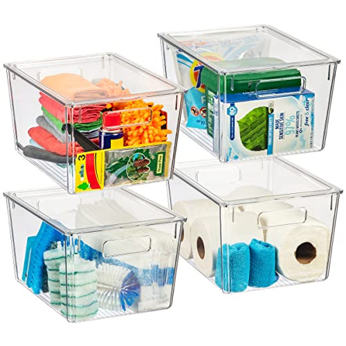 ClearSpace X-Large Plastic Storage Bins With Lids - Perfect for Kitchen, Pantry, Fridge Organizat... | Amazon (US)