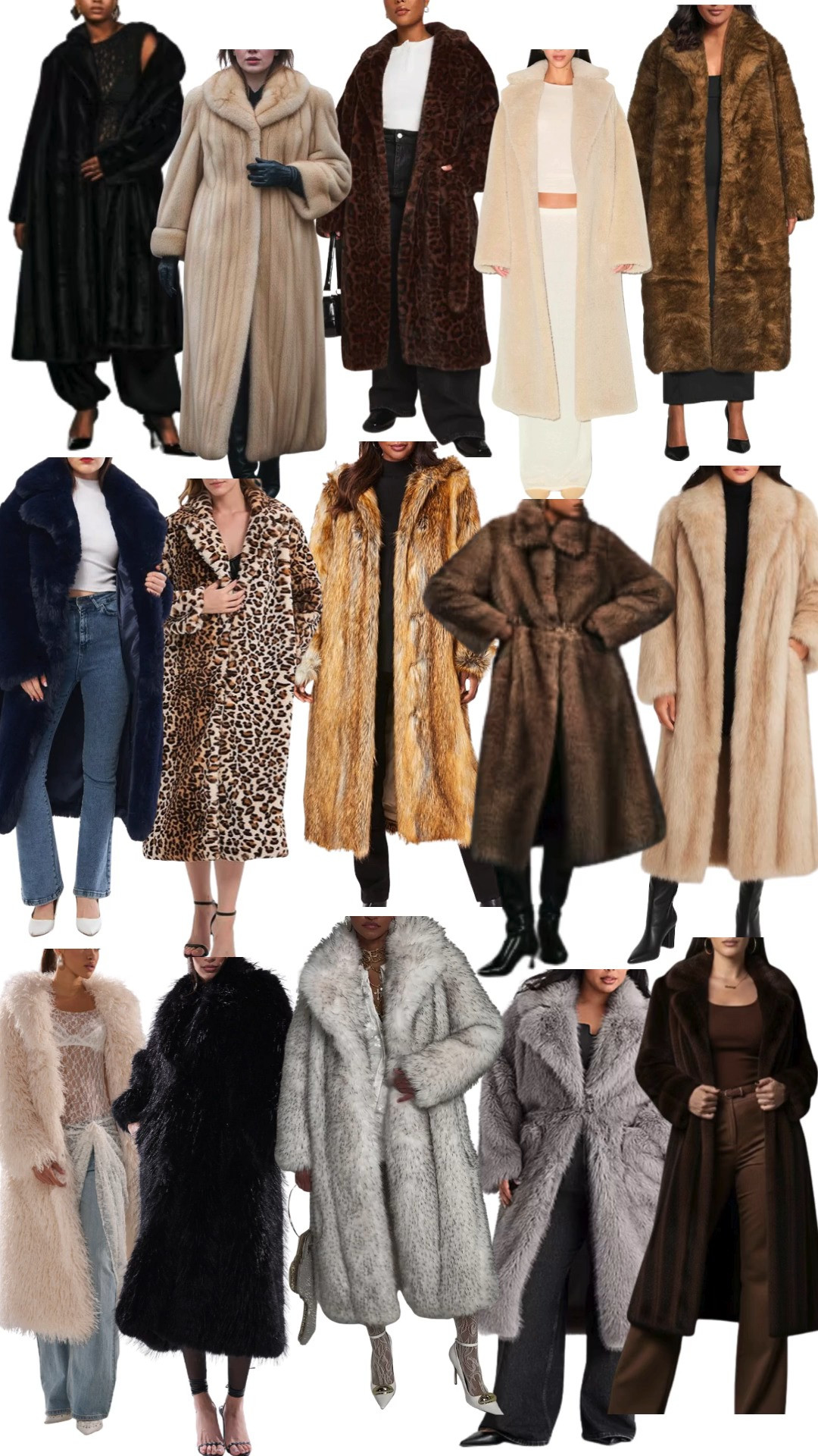 Plus Size Faux Fur Maxi Coats - Faux fur coats are trending!  Wear one sweats or jeans with sneakers!  Below are 18 of my favorites... Alexa Webb #plussize  

 #LTKSeasonal #LTKMidsize #LTKPlusSize