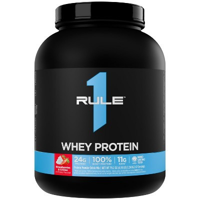 Rule One Proteins Whey Protein - 24g Fast-Acting Protein from All-Whey Sources Muscle Recovery or Anytime Use - Strawberries & Creme - 5lb | Target