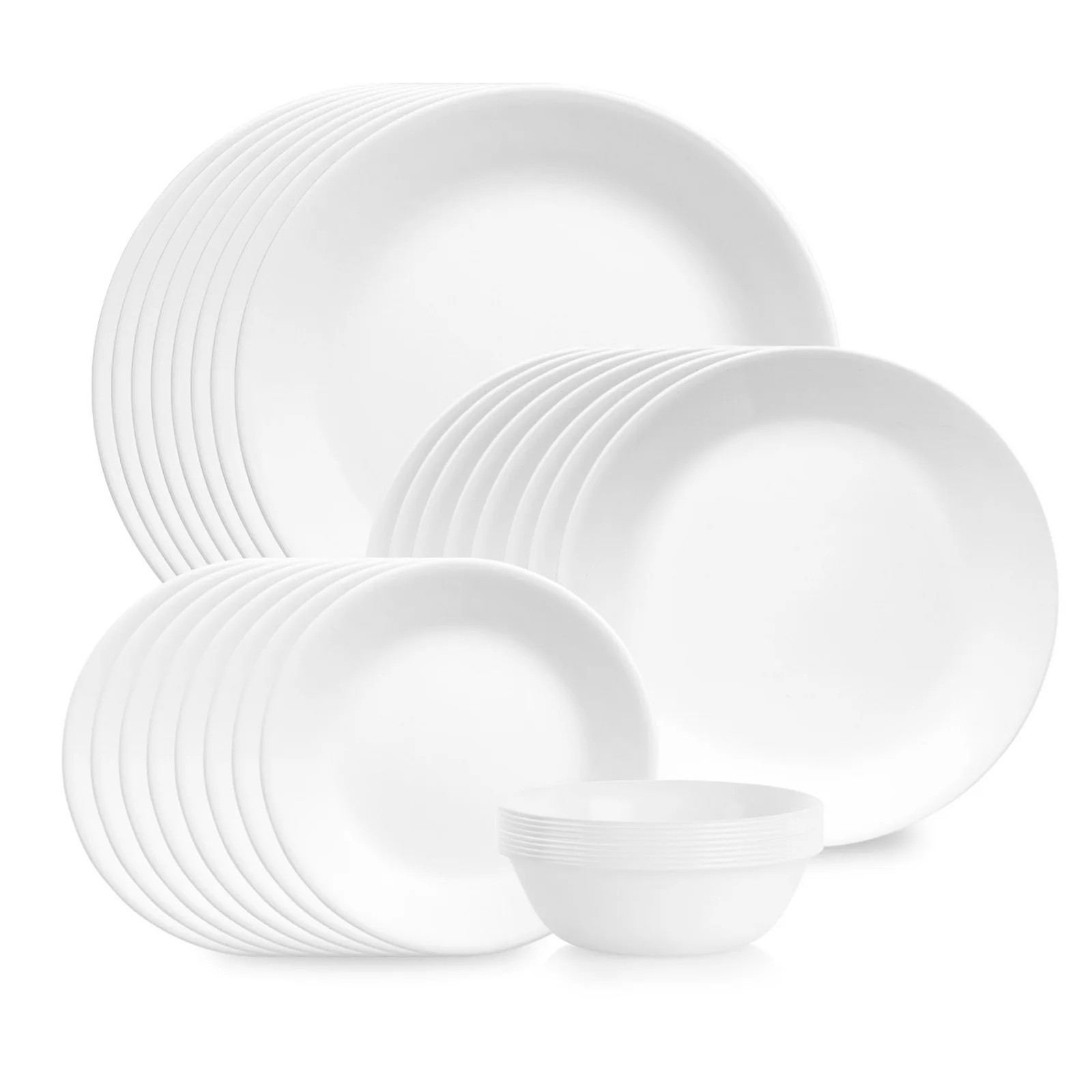 Corelle 32-Piece Shimmering White Dish Set | Kohl's