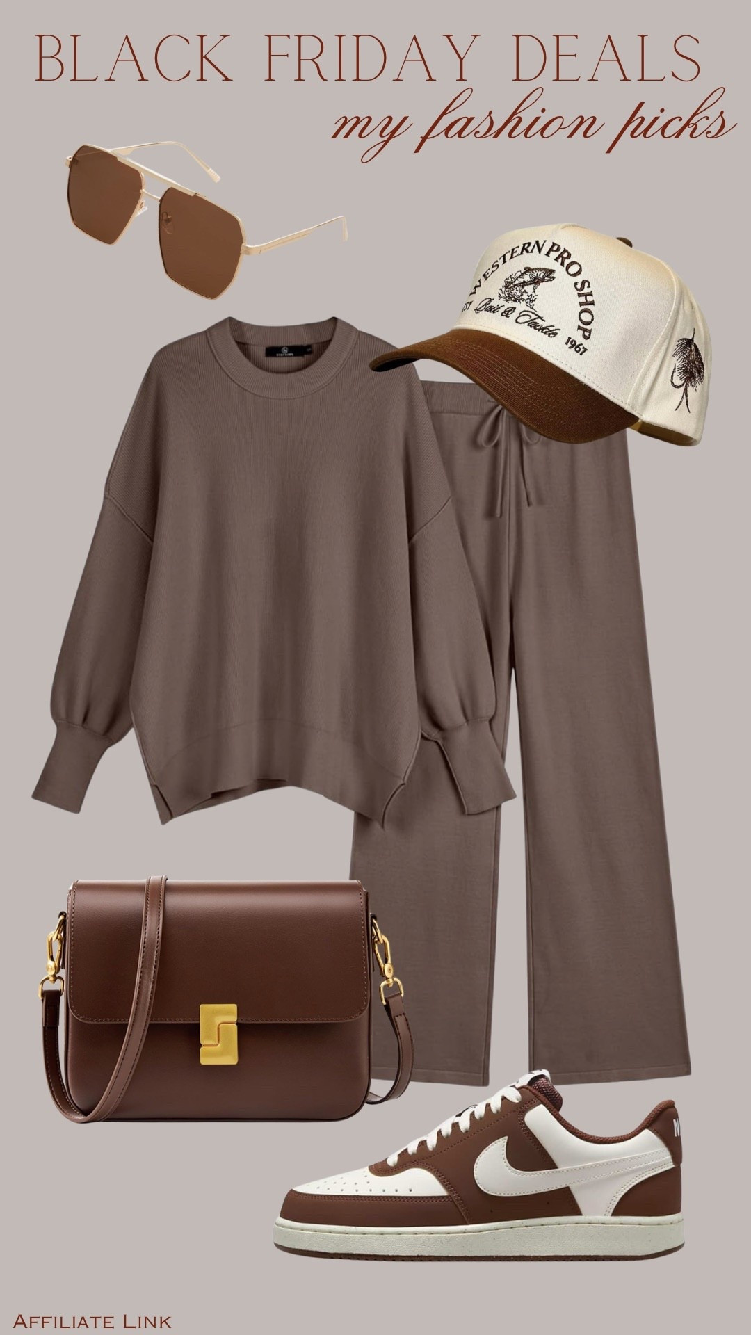 Black Friday Deals - My Fashion picks! 🤎



Matching set, chocolate brown outfit, brown purse, trucker hat, sunglasses, mom style, outfit Inspo, casual style, Thanksgiving outfit, loungewear 


#amazon #blackfridaydeals 

#LTKCyberWeek #LTKHoliday