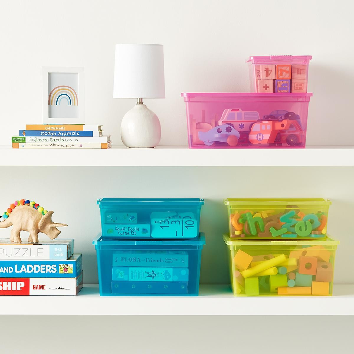 Small Our Tidy Box Grey | The Container Store