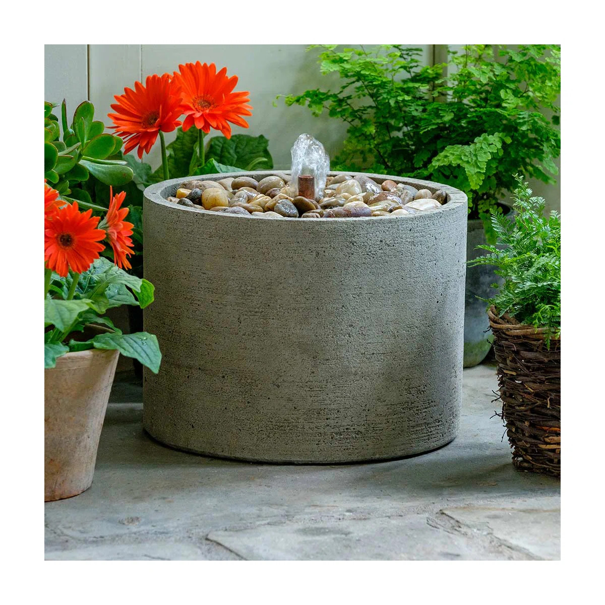 Evita Hand Crafted Weather Resistant Column Fountain | Wayfair North America