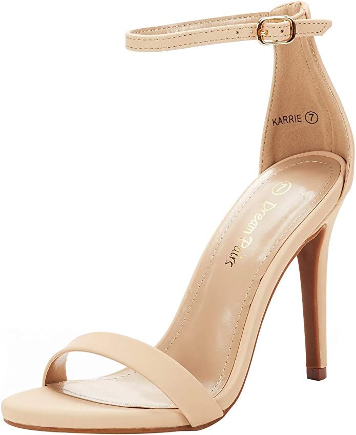 DREAM PAIRS Women's Karrie High Stiletto Pump Heel Sandals | Amazon (US)