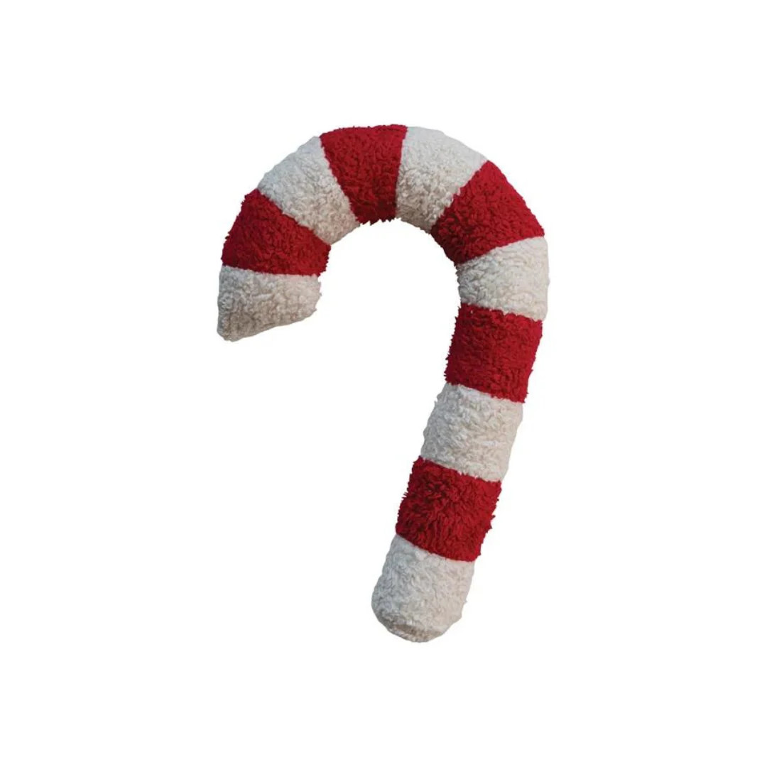 Candy Cane Shaped Pillow | Pink Antlers
