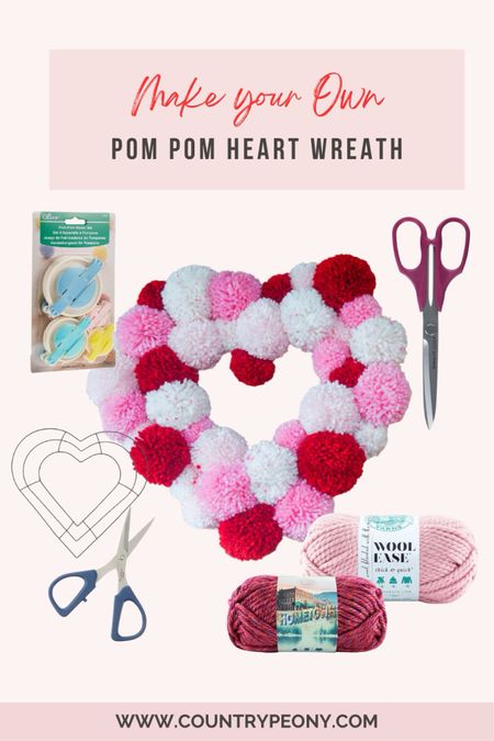 Make your Own Pom Pom Heart Wreath from my LIVE episode of Coffee & Crafting! 

#LTKhome #LTKSeasonal