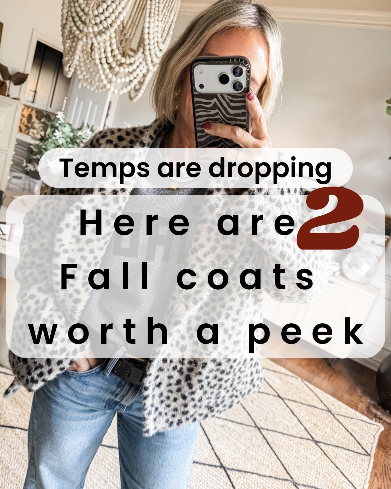 The season of the “outfit maker” has arrived.  I love lightweight coats! You know the kind that you might need in the morning, or you might need in the evening.  Throw it on and suddenly the outfit feels finished.  I lied and said 2, when in reality I’ve got several options worth sharing!  comment shop for links 

🐆 leopard coat- feels like a sweater coat. in a small
🏡 barn jacket- a classic lined with plaid- in an xs

#LTKootd #LTKSeasonal #LTKOver40