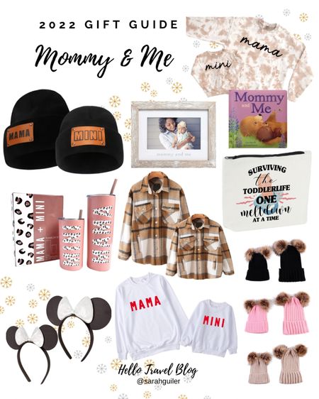 Mommy and me fashion. Gifts for her. Gift guide. Mama and mini sweatshirts. Mickey Mouse headbands. Mama and mini tumblers. Mama and me hat. Toddler mom gifts. Amazon gift ideas. Last minute gift ideas. 

#LTKHoliday #LTKGiftGuide #LTKfamily