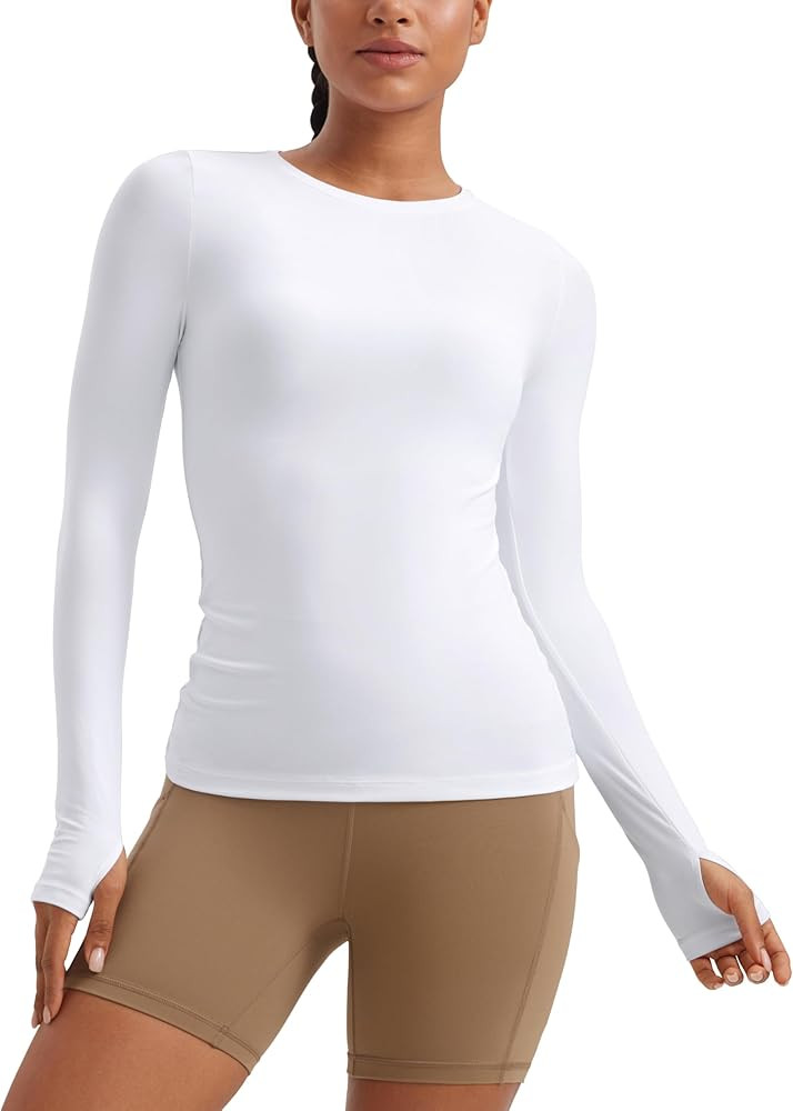 CRZ YOGA Womens Cloudweight Long Sleeve Workout Tops Lightweight Athletic Basic Shirts Soft Casua... | Amazon (US)