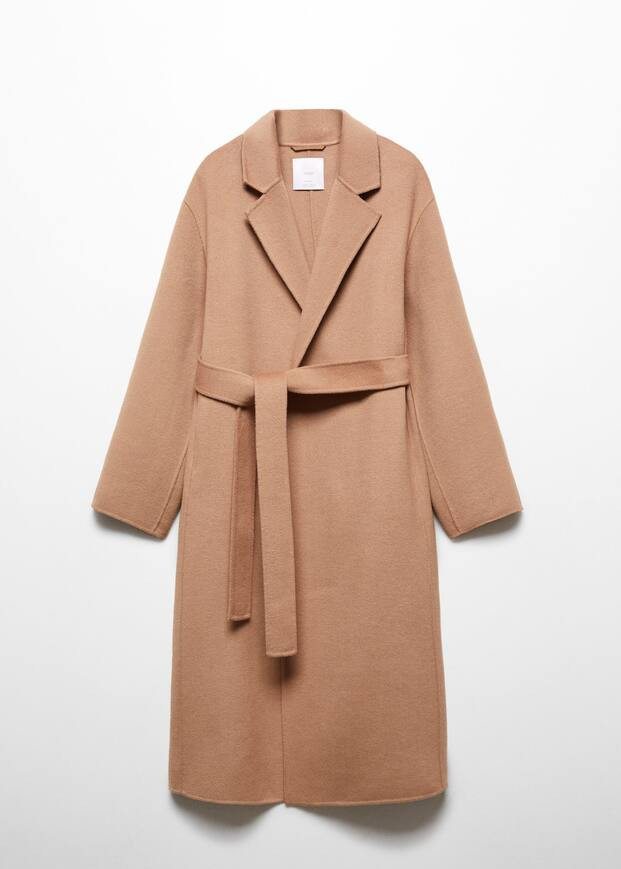 Belt handmade coat -  Women | Mango USA | MANGO (US)