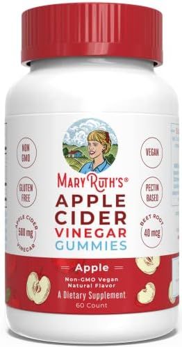 Apple Cider Vinegar Gummies by MaryRuth's, Immune Support with The Mother, Vegan, Non-GMO, Gluten... | Amazon (US)