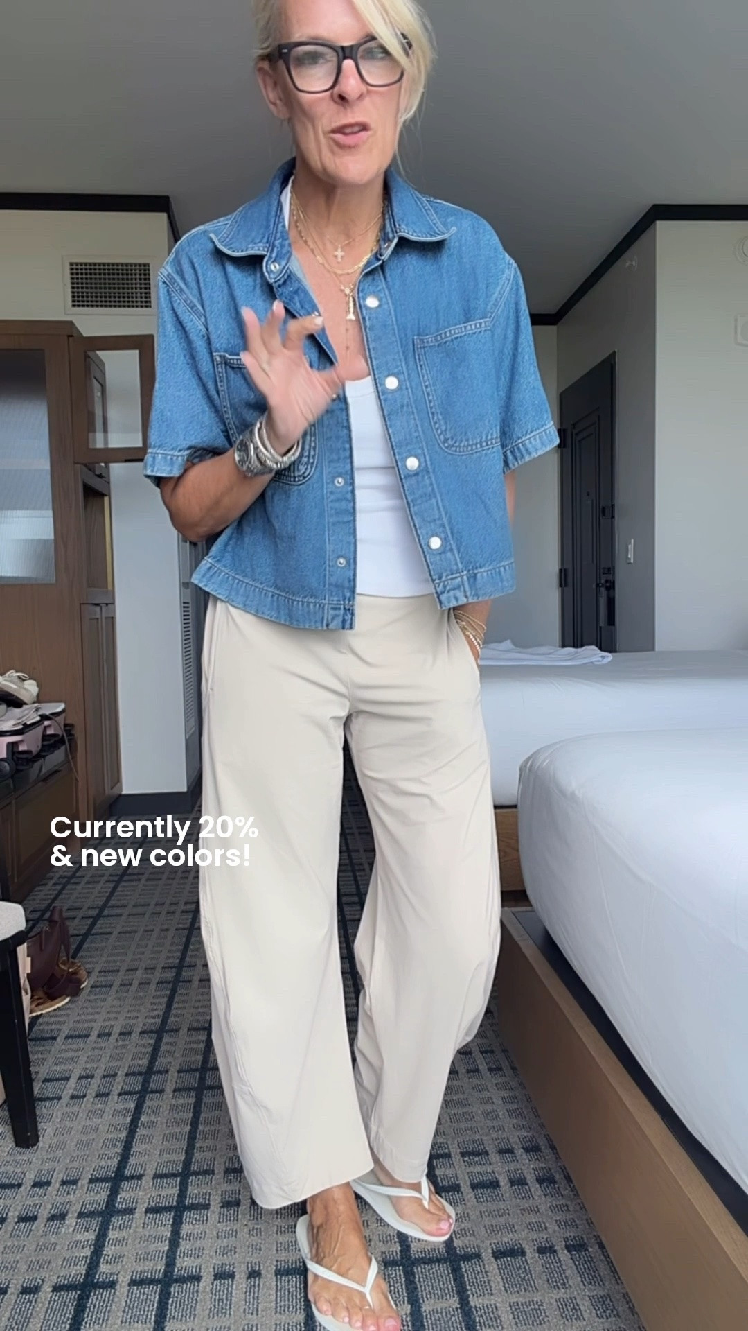 New colors added. And currently 20% off

Wearing my true size of 6

Pricey and took me a minute to get in the band wagon of these viral pants but I’m a fan now! And 20% helps!
I Do believe they are worth it 
They do not wrinkle!! Can dress them up or down. 
Incredibly comfortable!
The fabric is what makes these special. Haven’t seen any others that match the fabric 

I’m in the new color Plume 
@Ruti #sponsored

#LTKootd #LTKOver40 #LTKTravel