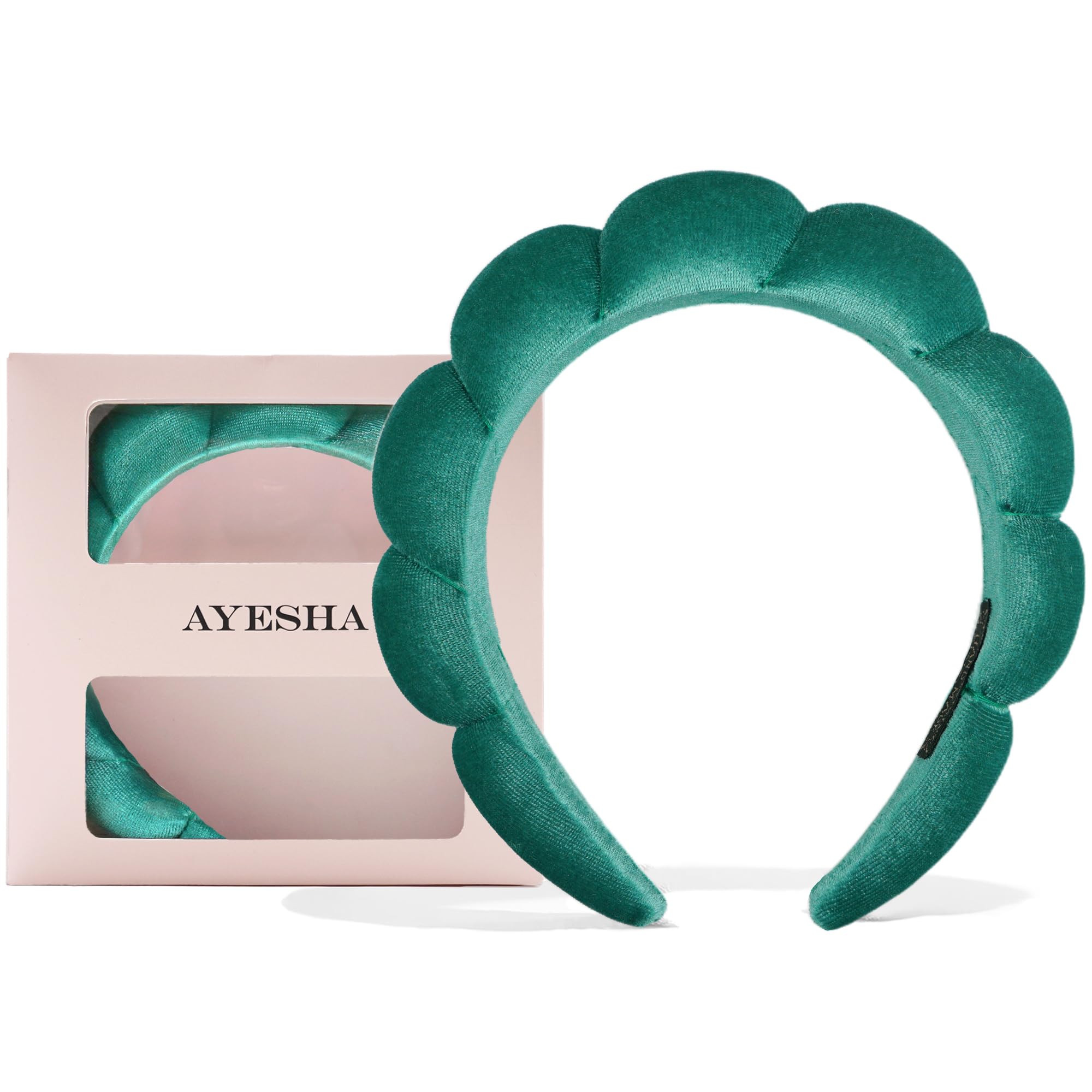 Ayesha Soft Velvet Headband for Women and Girls, Wrap Hairband for Washing Face, Shower, Makeup, ... | Amazon (US)