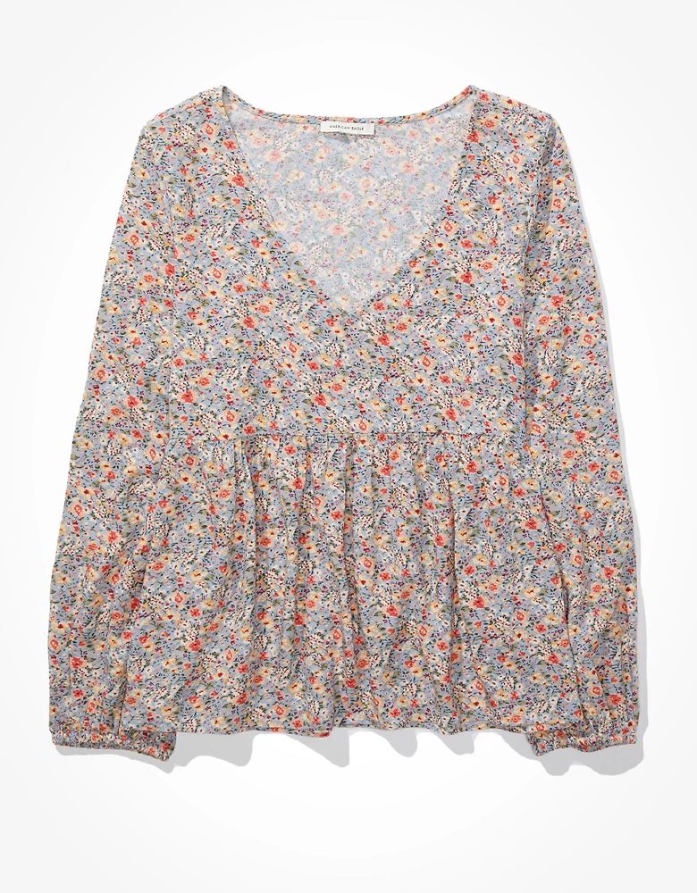 AE Babydoll Tunic Top | American Eagle Outfitters (US & CA)