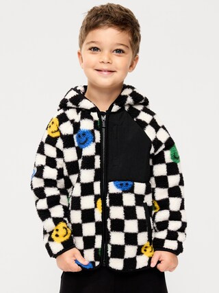 Oversized Sherpa Hooded Jacket for Toddler Boys | Old Navy (US)