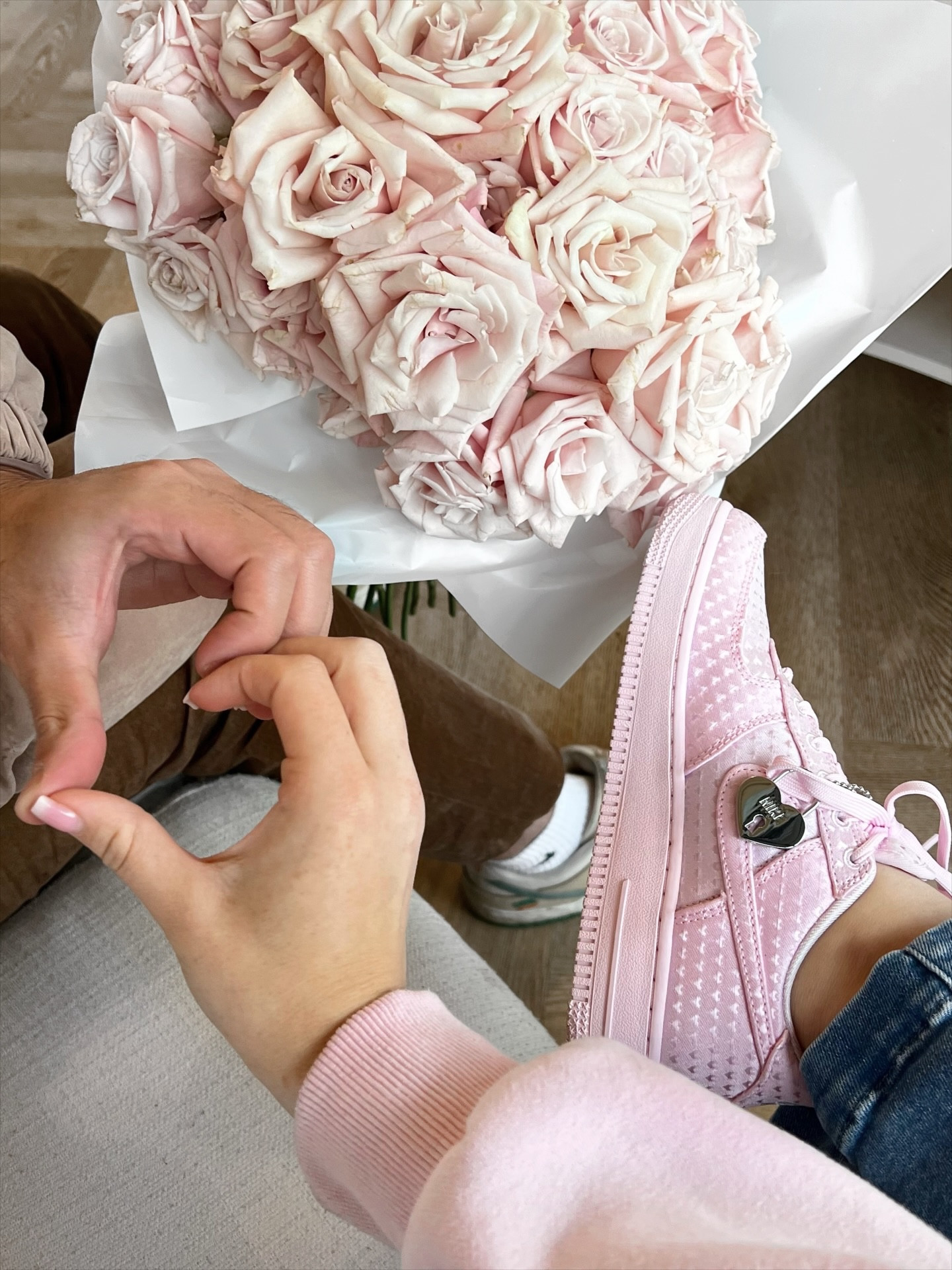 Pink makes everything better 🎀 

#pinkairforce1 #pinknike #valentinesinspo #pinkoutfit #ltk 

#LTKgrwm #LTKootd #LTKdayinmylife