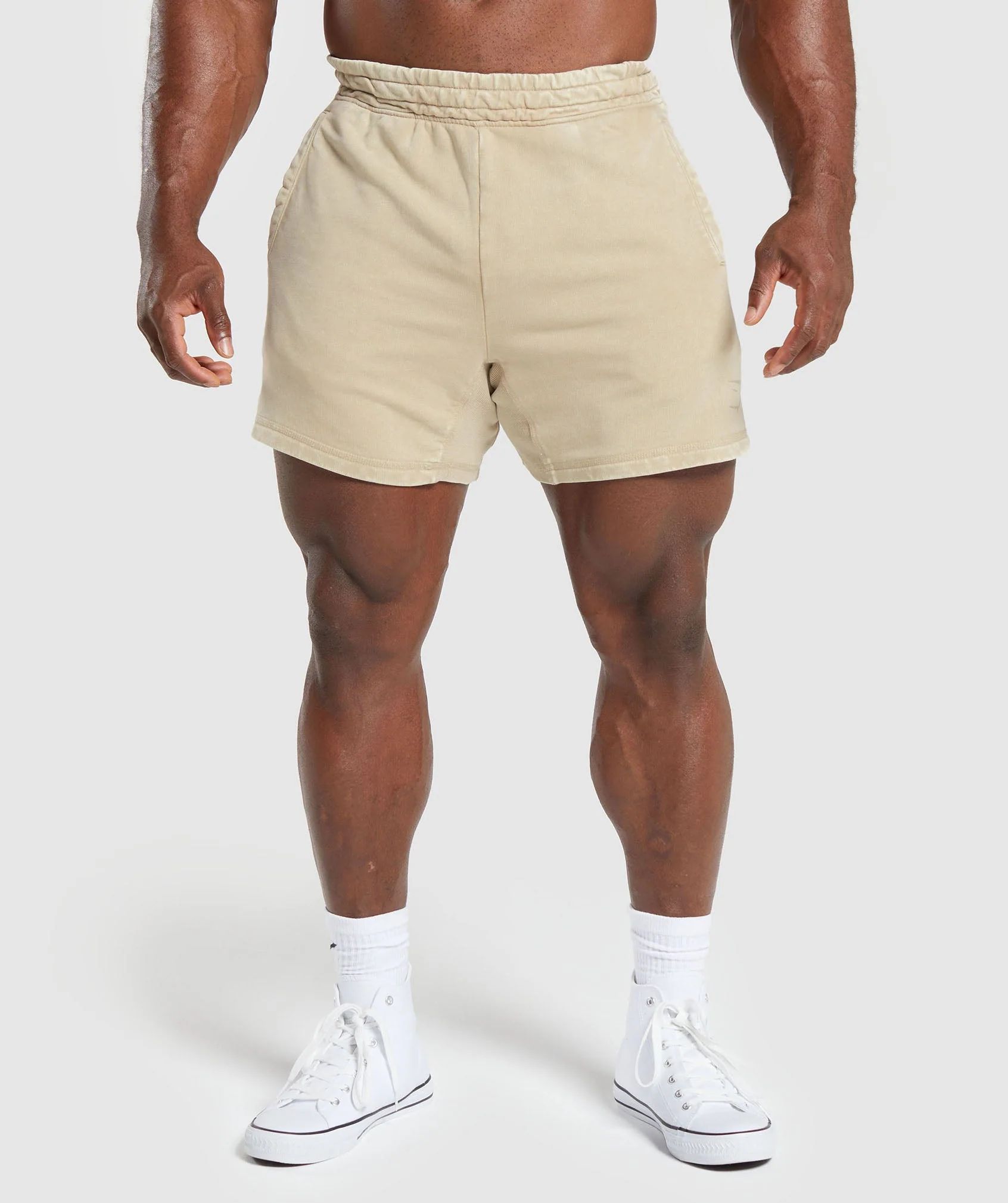 Gymshark Heritage 5" Shorts - Desert Beige | Gymshark US