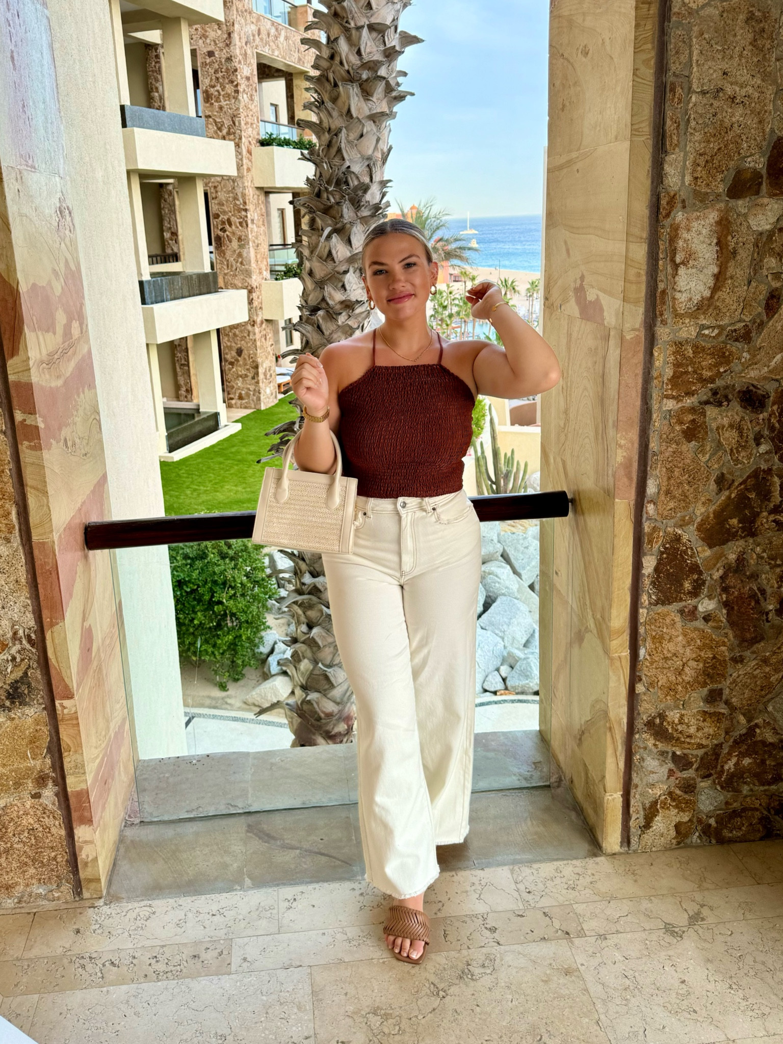 the best white jeans for $40! spring outfit, summer outfit, vacation outfit, sandals 😎

#LTKSeasonal #LTKmidsize #LTKfindsunder50