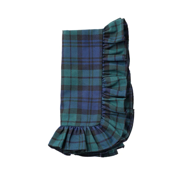 Tartan Ruffle Napkin - Set of 2 | Cailini Coastal