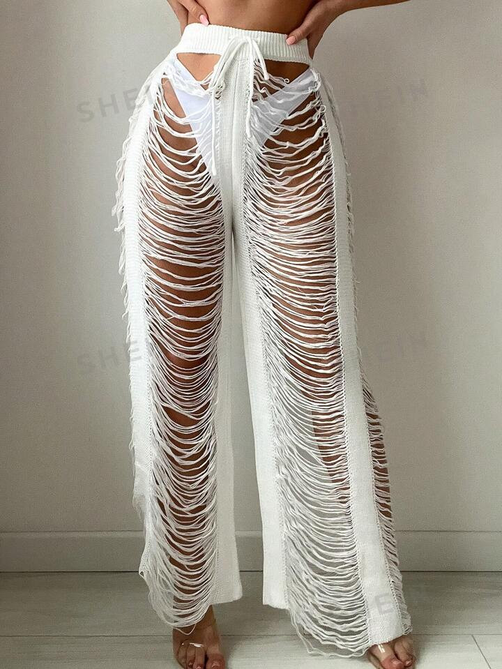 -14%SHEIN Swim BohoFeel Fringe Hem Crochet Cover Up700+ sold recentlyGBP£12.49-5% | SHEIN