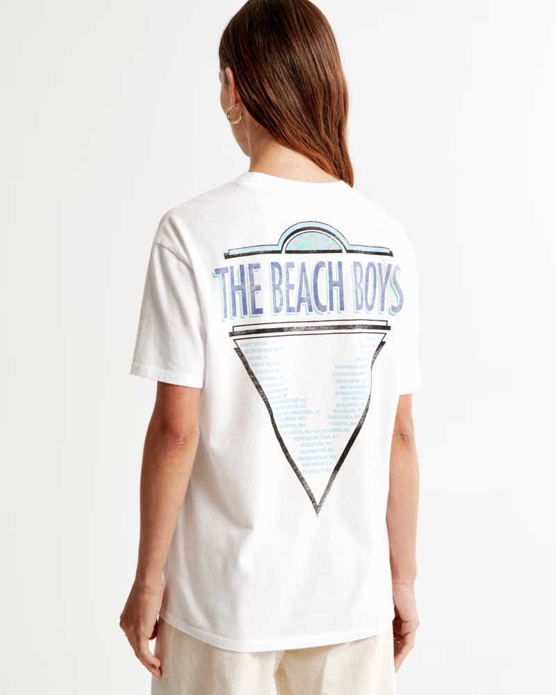 Oversized Boyfriend Beach Boys Graphic Tee | Abercrombie & Fitch (US)