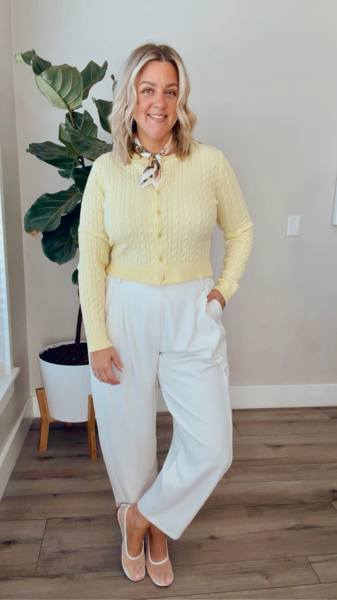If I had to go into the office… this is the fit. 💛

Sized up to XL in the cardi for length + wearing a large in the trousers. Polished, comfy, and still very much me.

Business casual doesn’t have to be boring. ✨

For the pants:
✨ Use code: b2026 for 15% OFF full priced items
⚡️ Use code: “Better” when you Spend  $120 - 10% off, Spend $150 - 12% off (only valid before 3.31)