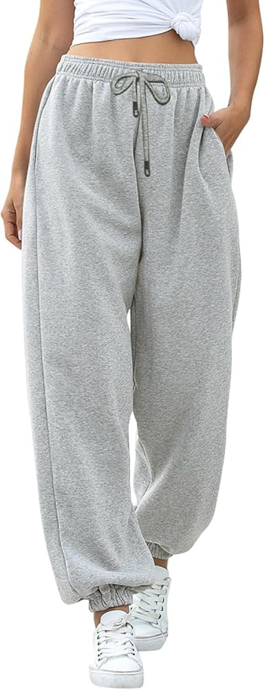 Gvraslvet Cinch Bottom Sweatpants for Women with Pockets | Amazon (US)