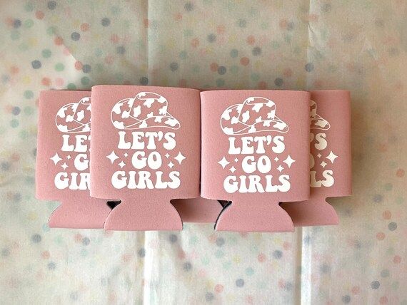 Let’s Go Girls Custom Can Cooler - Bach Bash - Bachelorette Party Favor | Etsy (US)