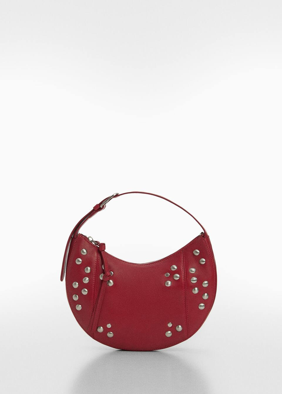 Stud leather bag -  Women | Mango USA | MANGO (US)