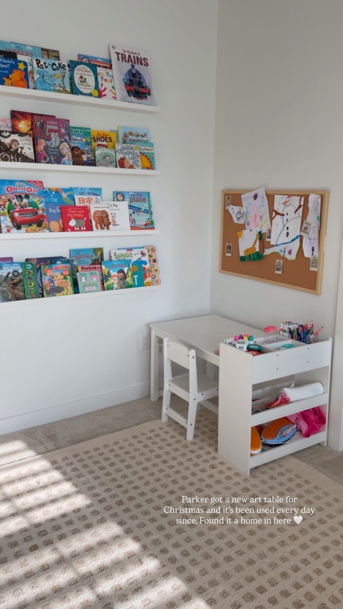 Loving this new art table for the kids! Holds all of our supplies and plenty of drawing space! 🎨✍🏻 

#LTKKids #LTKHome #LTKmomlife