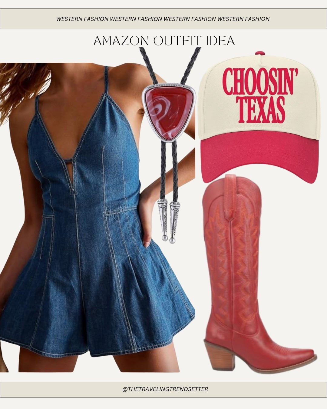 Country concert outfit idea from Amazon Rodeo outfit, summer spring red cowgirl boots ￼

#LTKgrwm #LTKootd #LTKTravel