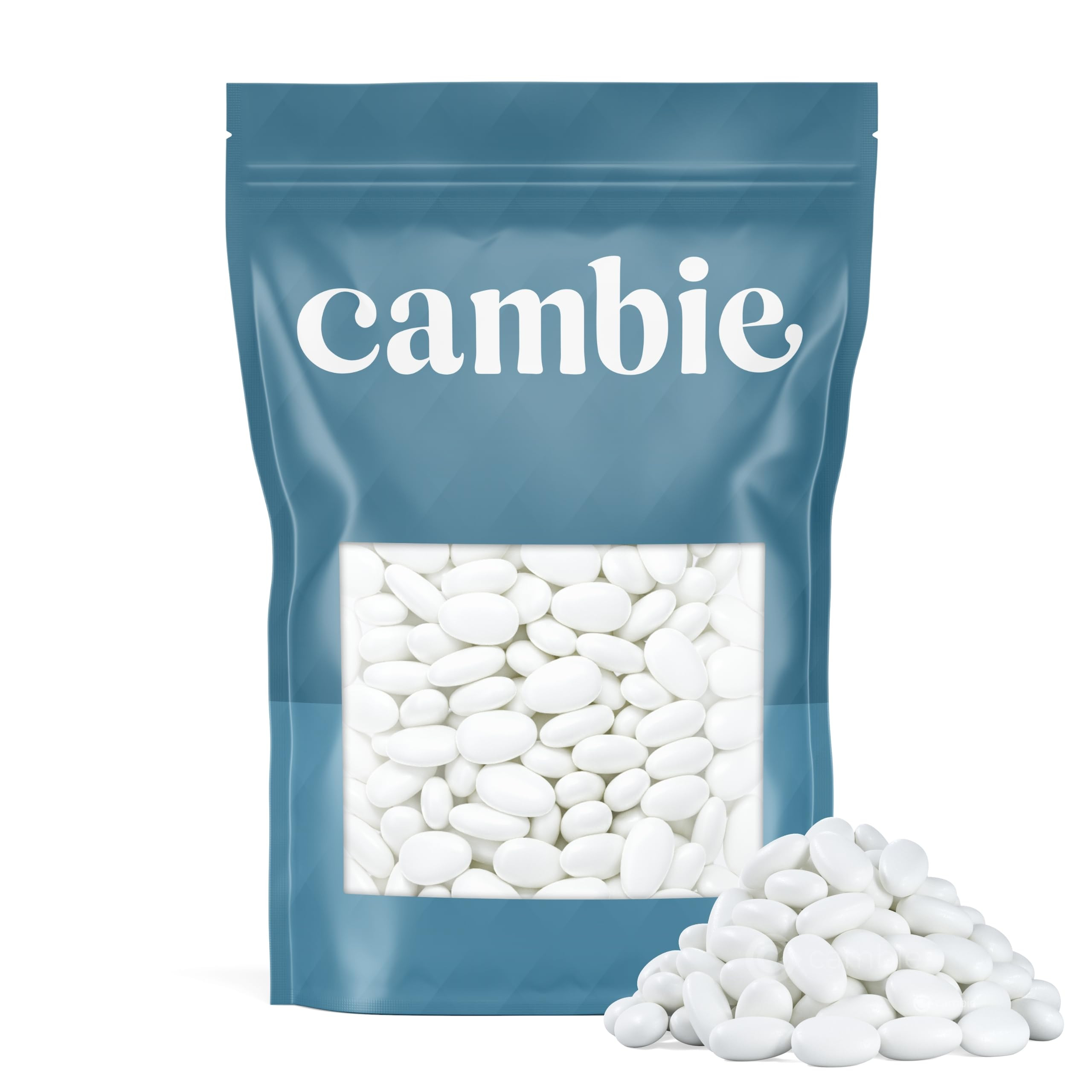 Cambie Jordan Almonds | Bright White Candy Almonds | Premium Roasted Almonds with a Sweet Sugar C... | Amazon (US)