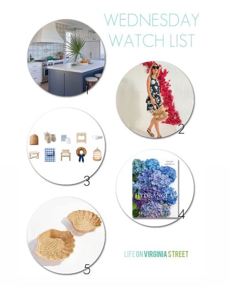 This week’s Wednesday Watch List includes some cute resort wear finds, a major sale at Serena & Lily, a beautiful coffee table book on hydrangeas, and some seashell shaped rattan baskets that are 70% off! Get all the details here: https://lifeonvirginiastreet.com/wednesday-watch-list-394/.
.
#ltkhome #ltksalealert #ltkgiftguide #ltktravel #ltkseasonal #ltkholiday #ltkunder50 #ltkunder100 #ltkstyletip

#LTKunder50 #LTKhome #LTKsalealert