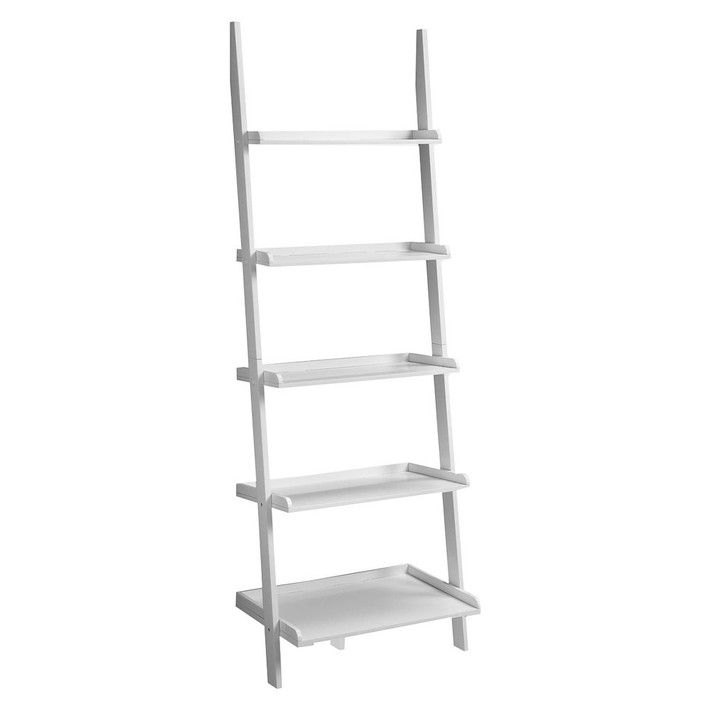 French Country Ladder Bookshelf - White (5 Shelf) | Target