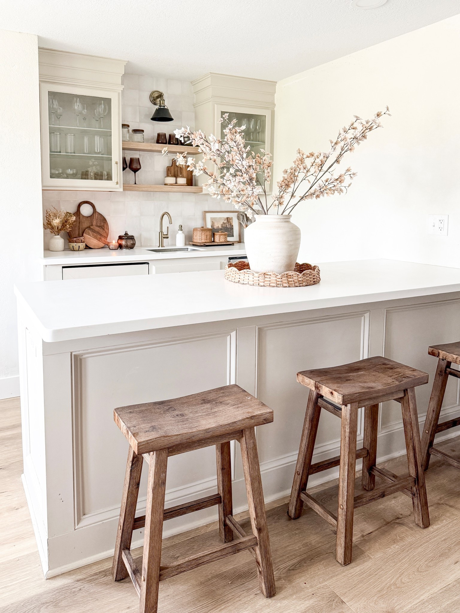 Cozy fall kitchen! Stems are hobby lobby 

Kitchen decor, fall decor, counter stool, kitchen shelf styling 

#LTKHome #LTKSeasonal #LTKSaleAlert