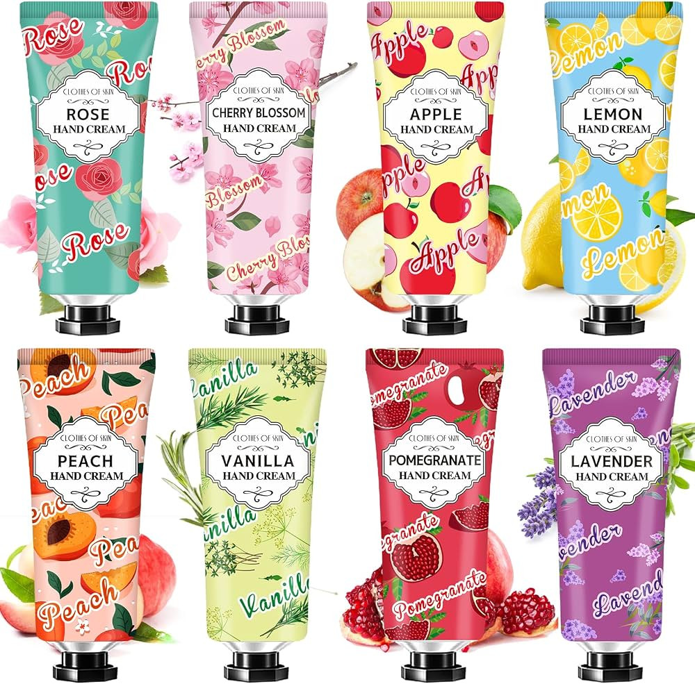 8 Pack Hand Cream Gift Set,Mini Travel Size Hand Lotion for Easter Basket Stuffers Mothers Day Gi... | Amazon (US)