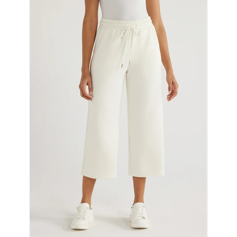 Scoop Women's Cropped Scuba Lounge Pants, Sizes XS-2XL | Walmart (US)