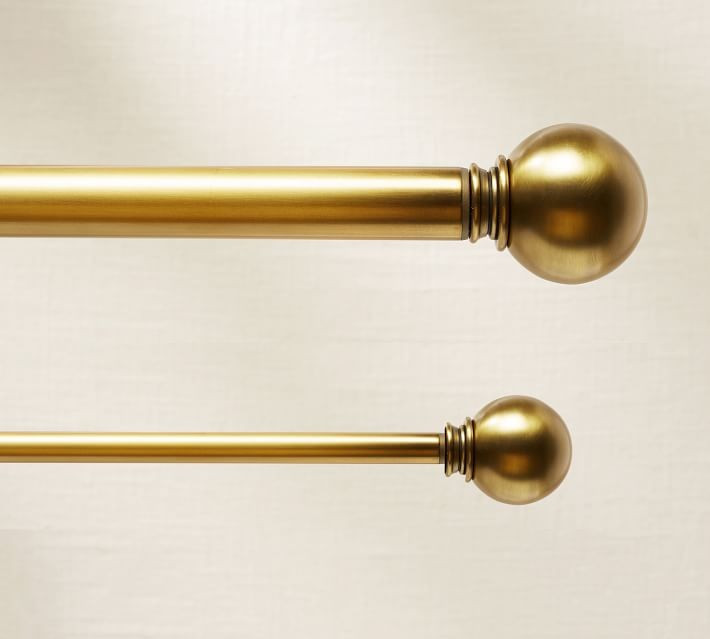 Brass Ball Finial, Set of 2 | Pottery Barn (US)