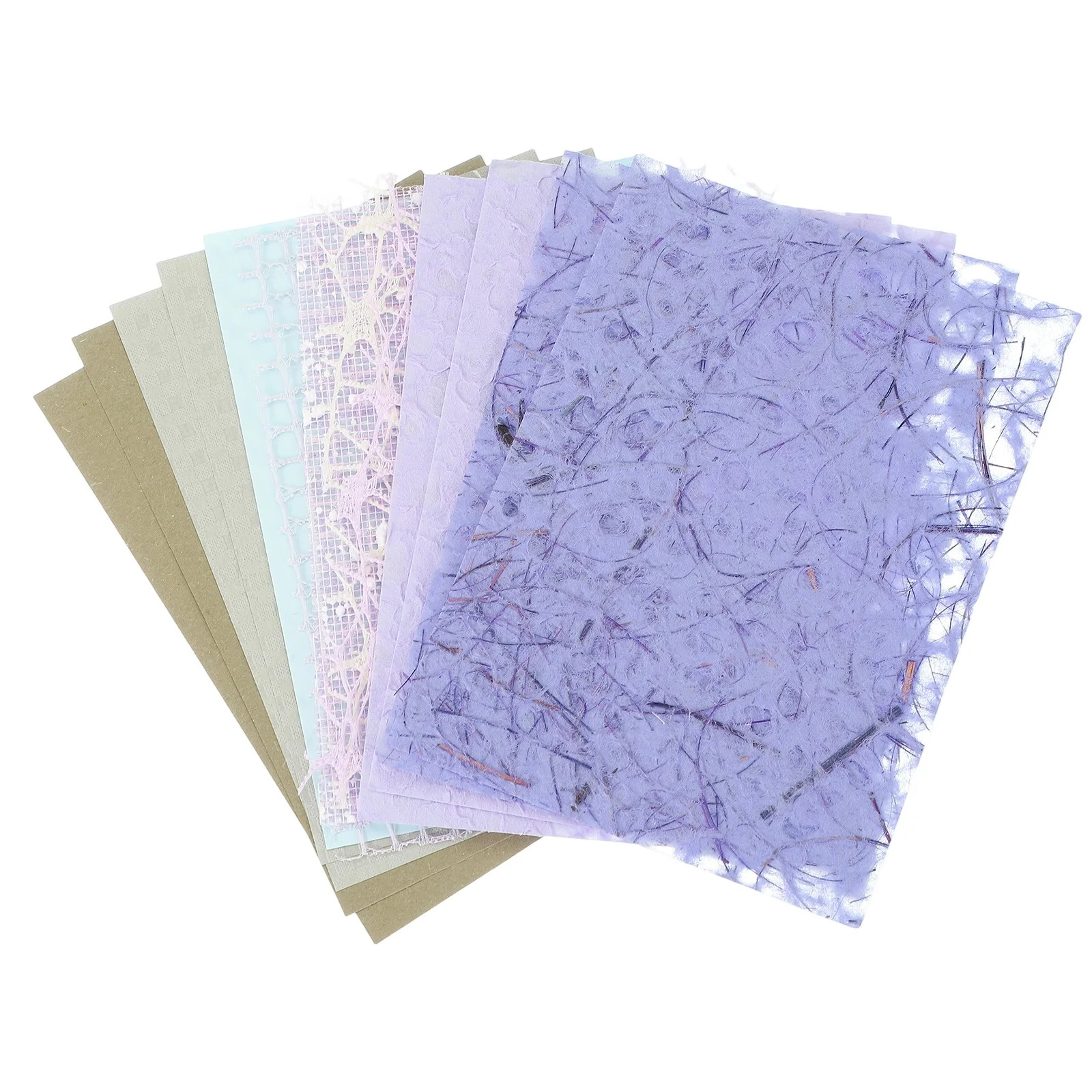 Uxcell 16 Sheets Textured Scrapbook Paper, Mixed Special Paper Mesh Fabric Assorted Set for Scrap... | Walmart (US)