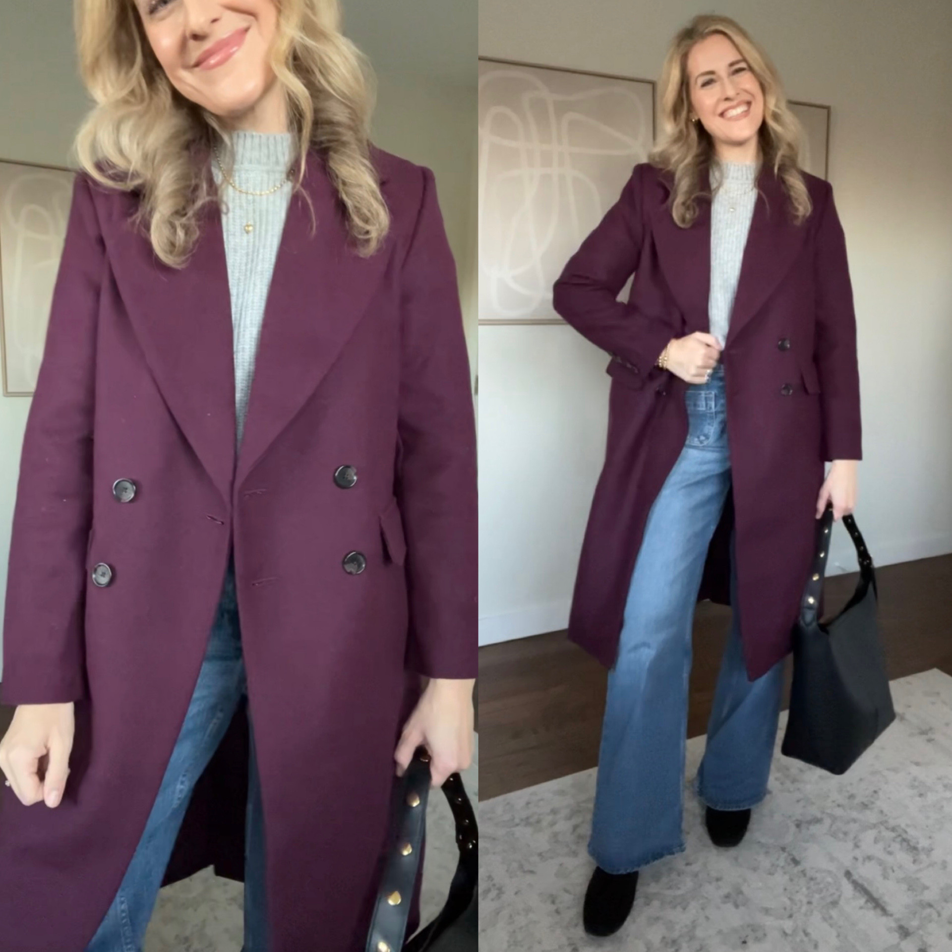 Amazon wool blend overcoat under $100, I’m in a size small and it’s a good oversized fit. Would buy again. #amazonfashion

#LTKFindsUnder100