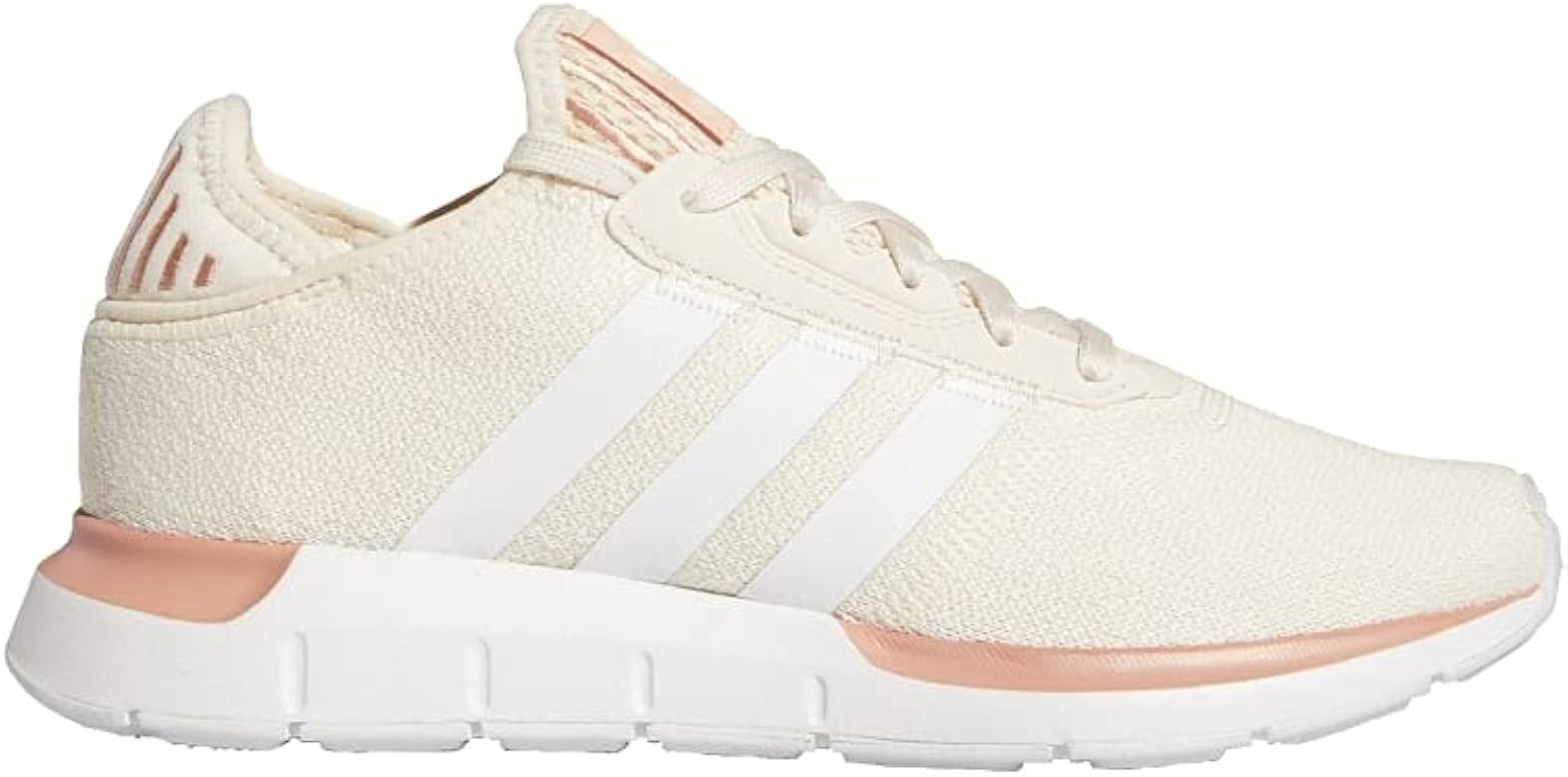 Amazon.com | adidas Originals Womens Swift Run X Lace Up Sneakers (Wonder White/Cloud White/Ambie... | Amazon (US)