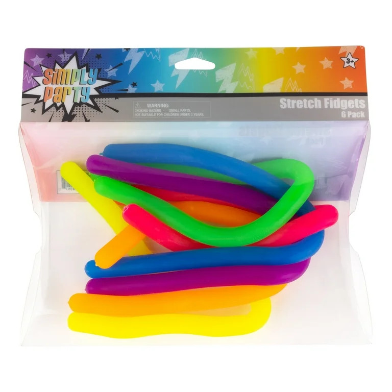 Multicolor Stretch Fidgets, 6pk - Walmart.com | Walmart (US)