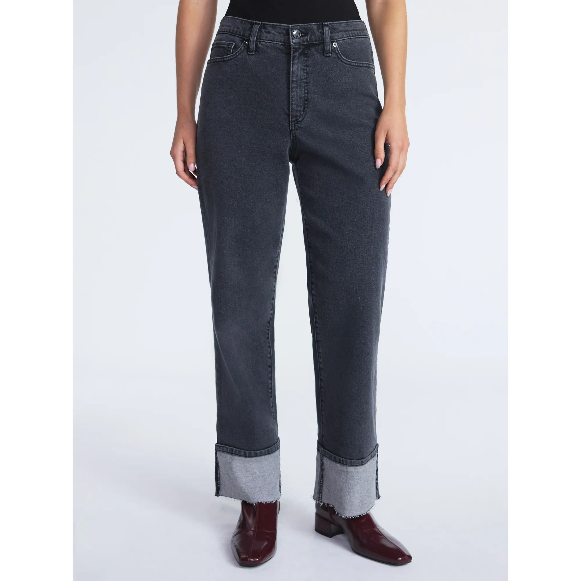 Scoop Women's and Women's Plus Benton Cuffed Ankle Jeans, 25", 27", and 29" Inseams, Sizes 0-26 | Walmart (US)