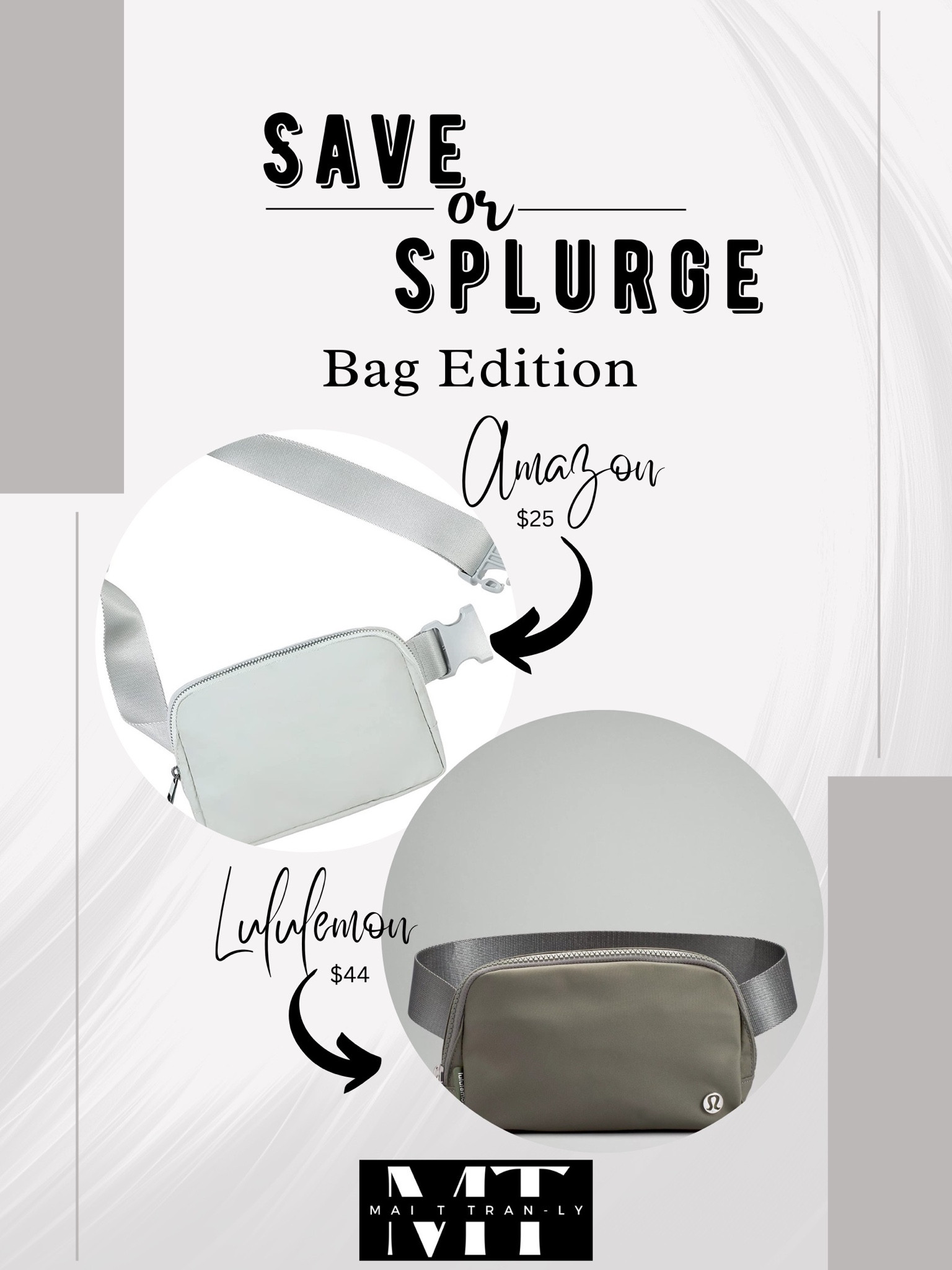 Save or Splurge 
Lululemon vs Amazon

Follow Glam Mommy Boss ➮@MaiTTranly
for MORE Style + Lifestyle + Beauty + Travel & MORE

Thanks for dropping by. I really appreciate it! Please Like & Share!

Make Everyday Count Because You’re a Superstar💫
XoXo Mai T 
www.maittranly.com



#LTKstyletip #LTKitbag #LTKunder100