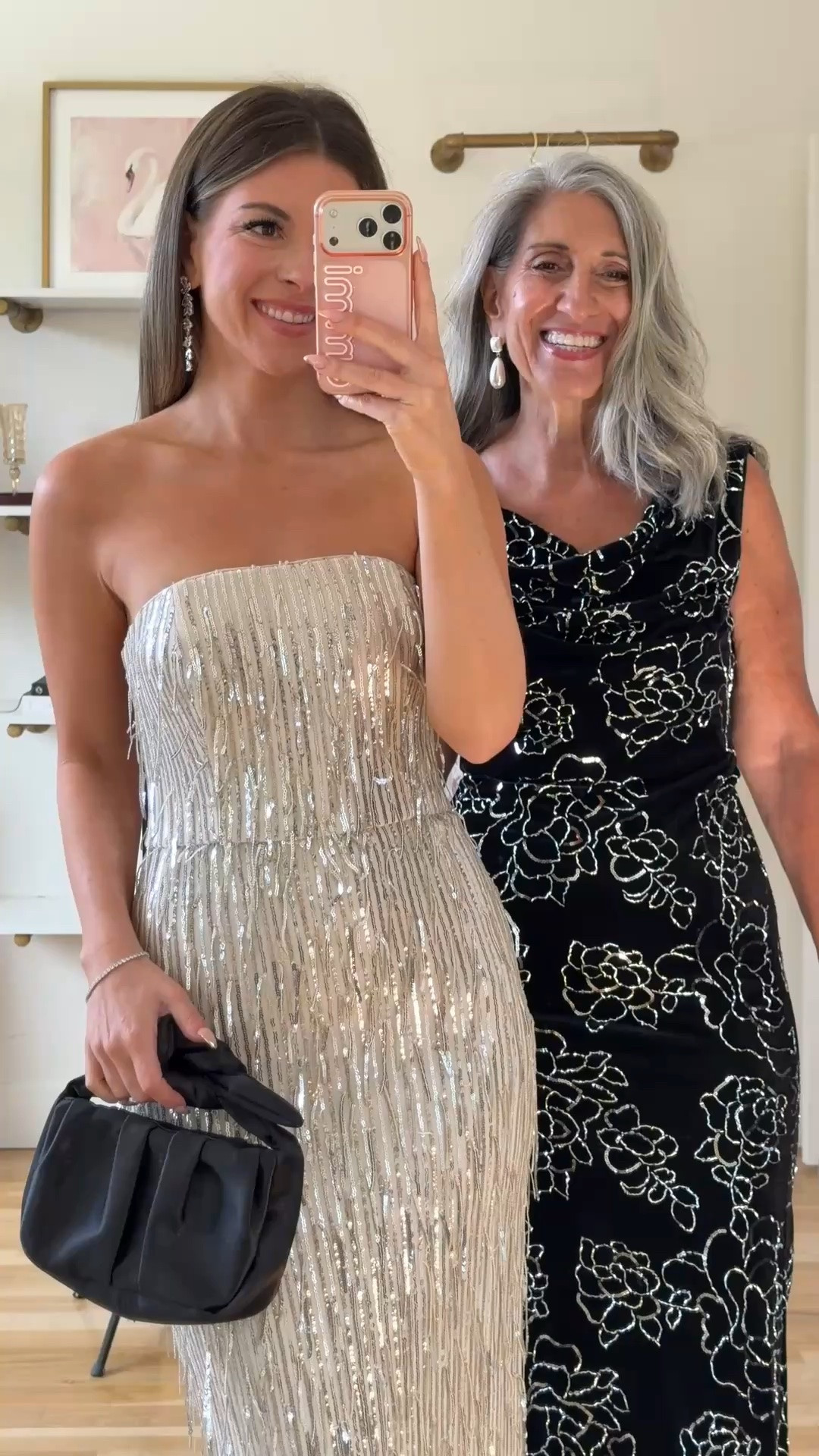 silver strapless beaded gown with fringe detail, one-shoulder black velvet gown with metallic floral sequins mom and me formal wedding guest and mother of the bride dresses 💍

lulus: emerson20 (first purchase) 

I’m 5’4” and wear a size small/2 

mom is 5’4” and wears a medium/6

fall wedding guest dresses, wedding guest dresses, cocktail dresses, semi-formal dresses, black tie wedding guest dresses, destination wedding guest dresses, garden party dresses, wedding guest outfit ideas, mom & me outfits, mom & me dresses, matching outfits, mother daughter outfits, family photo outfits, wedding guest dresses, mother of the bride, mother of the groom, wedding guest outfit ideas

#LTKWedding #LTKgrwm #LTKU